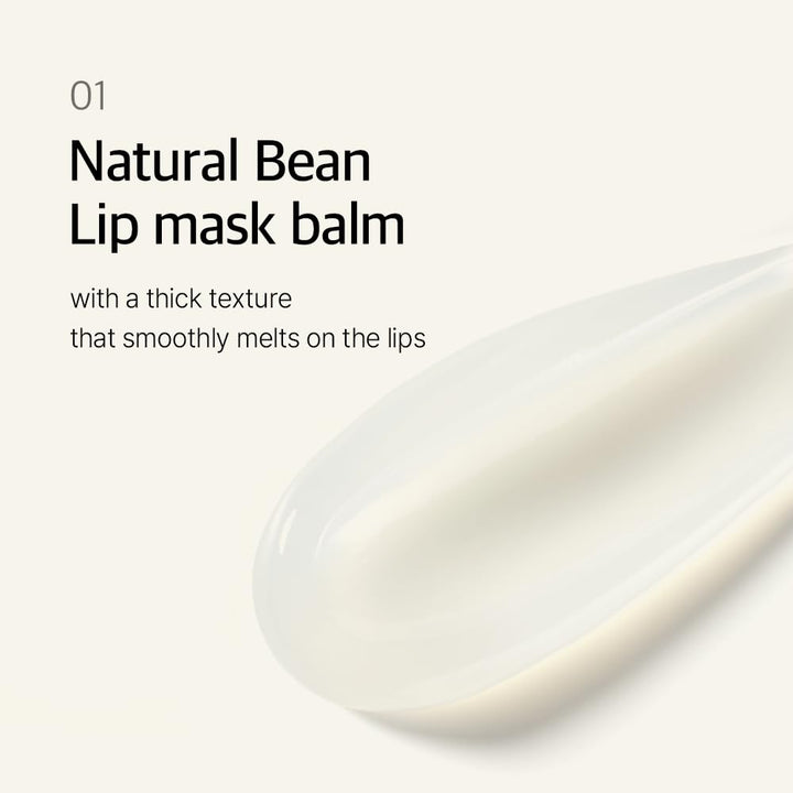 Natural Bean Lip Mask Balm Lip Moisturizer 0.38 fl. oz. / 11g