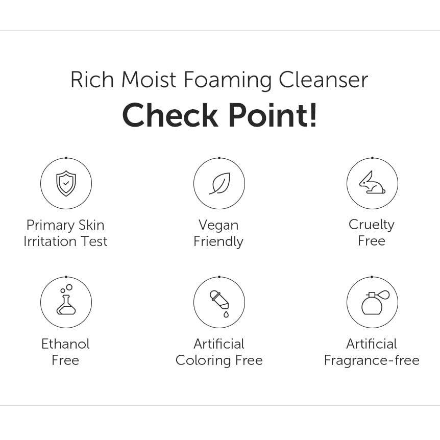 Rich Moist Foaming Cleanser 100ml, 3.38oz