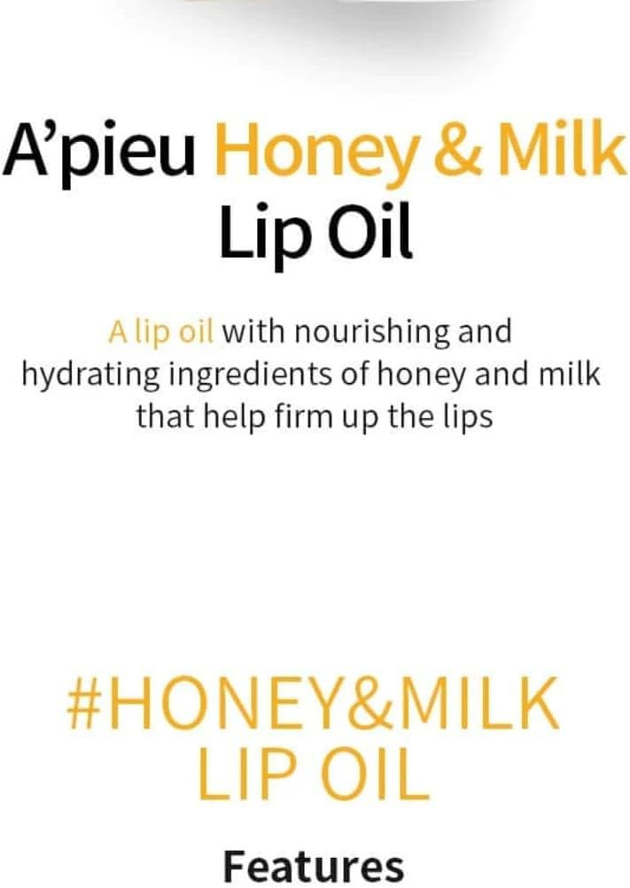 Honey & Milk Lip Oil I Korean Lip Oil 5g