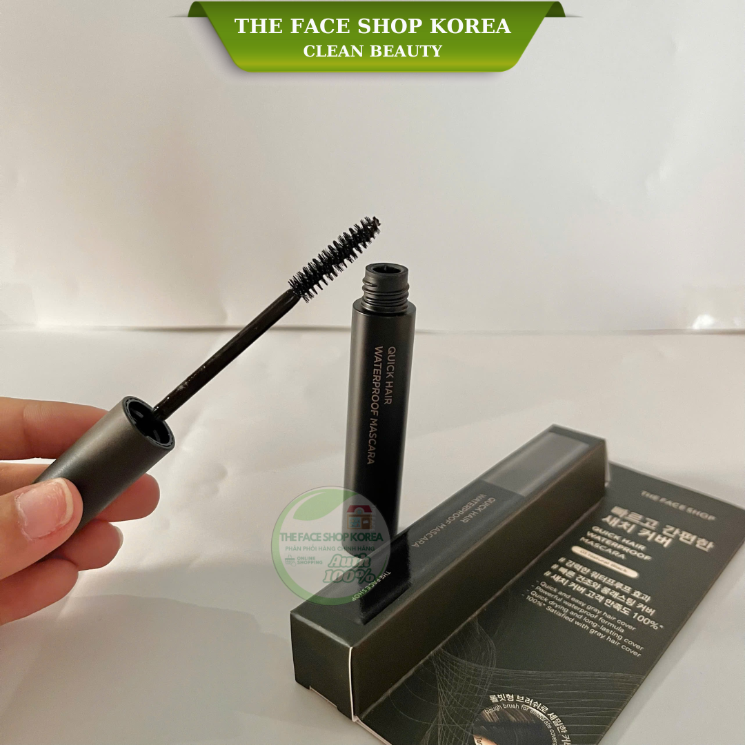 The Face Shop Quick Hair Waterproof Mascara 01 Nature Black