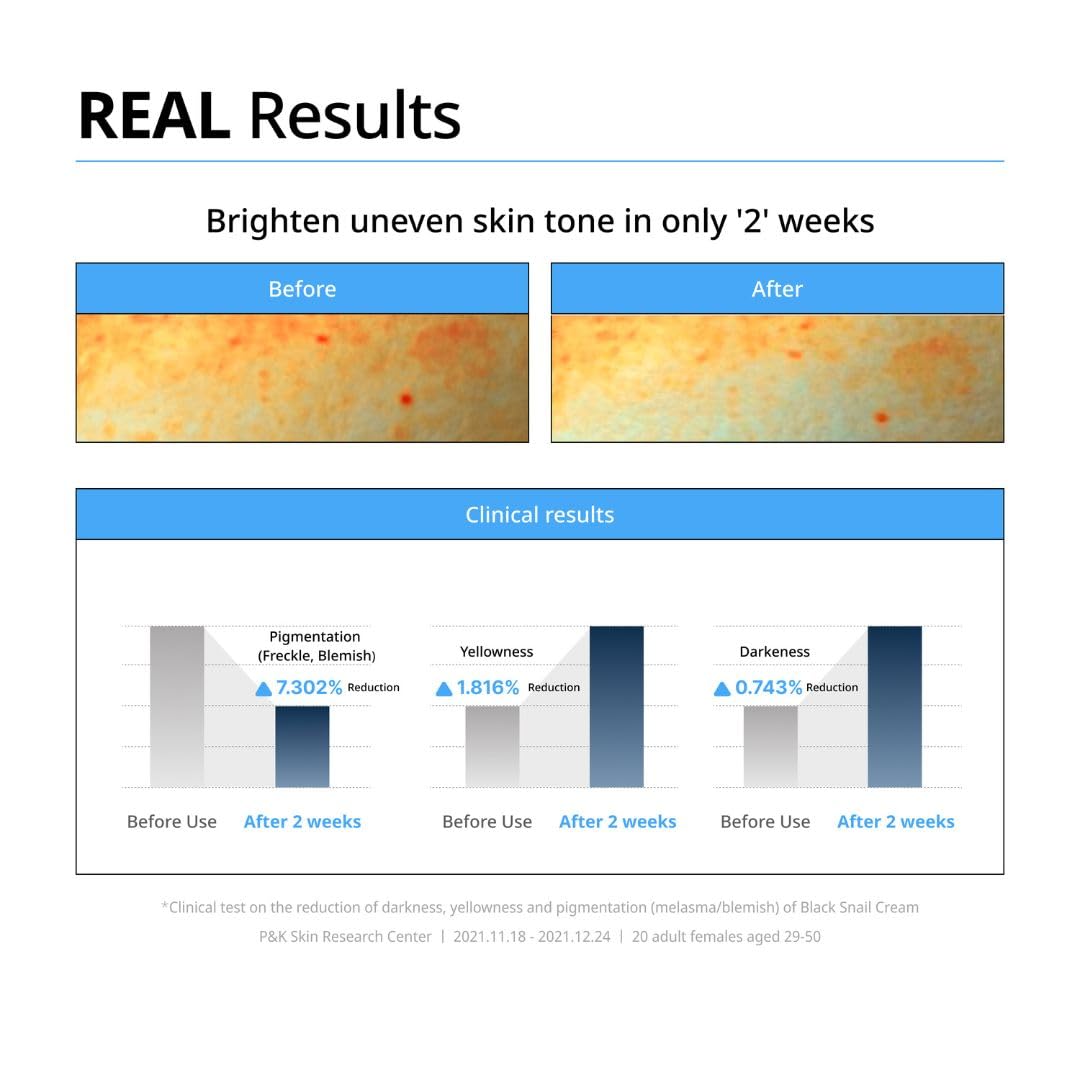 <MALL> Black Snail Cream, 1.69 fl.oz. 50ml