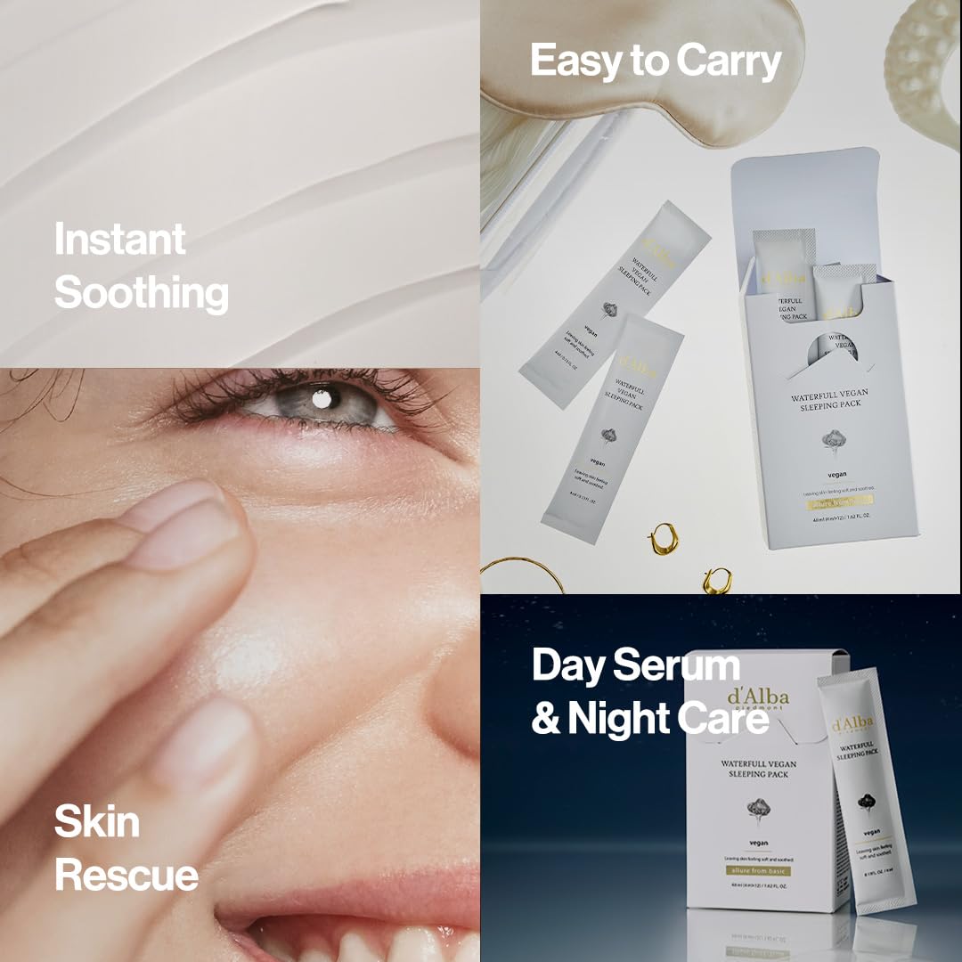 Piedmont Italian White Truffle Waterfull Vegan Sleeping Pack 0.13 Fl Oz (Pack of 12)