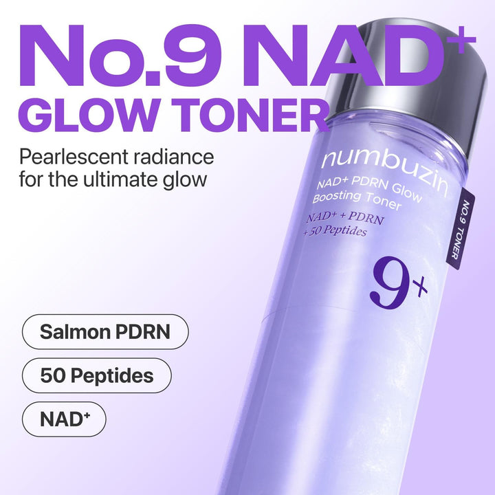 No.9 NAD+ PDRN Glow Boosting Toner 5.07 fl. oz. / 150ml