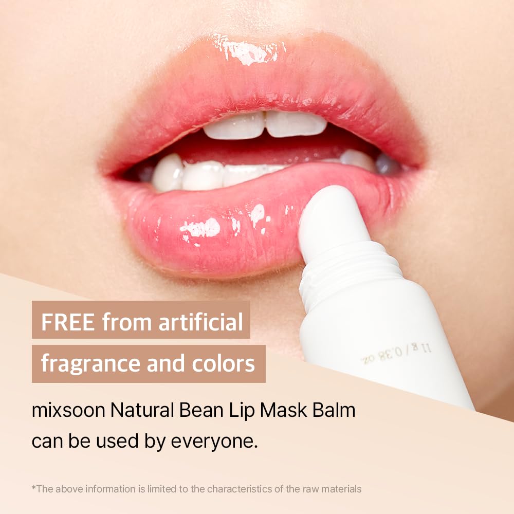 Natural Bean Lip Mask Balm Lip Moisturizer 0.38 fl. oz. / 11g