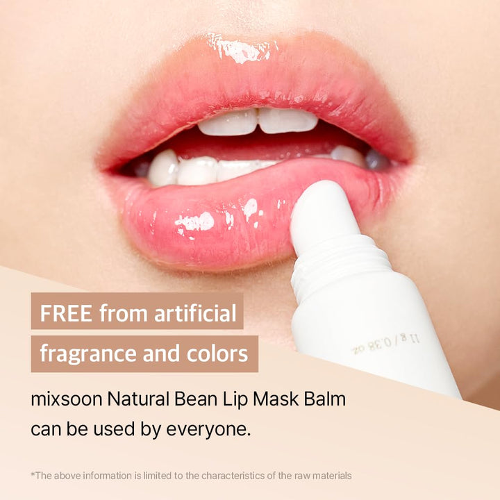 Natural Bean Lip Mask Balm Lip Moisturizer 0.38 fl. oz. / 11g