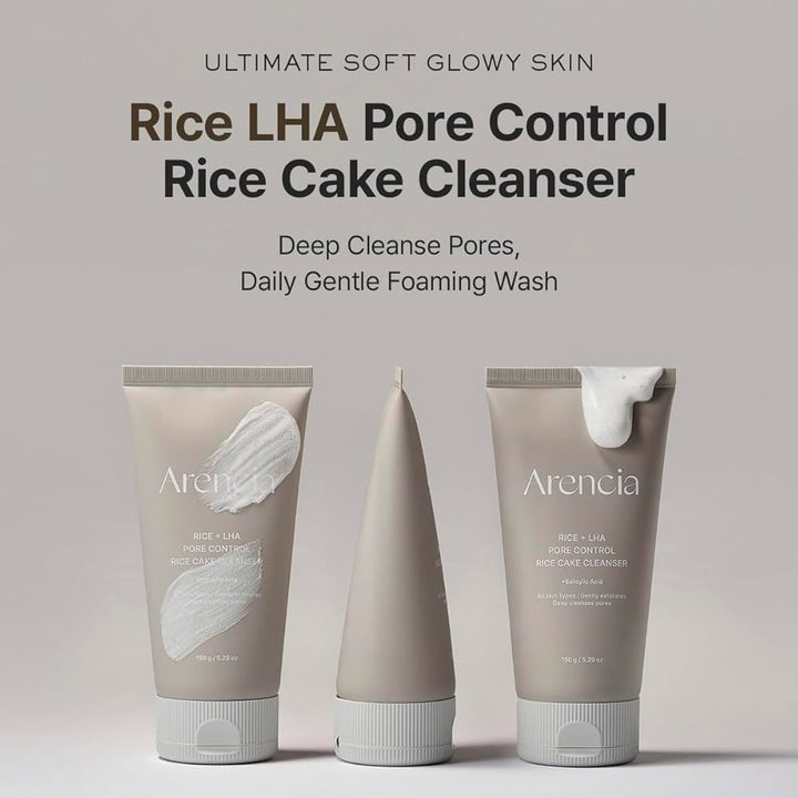 Arencia Rice + LHA Pore Control Rice Cake Cleanser 150ml
