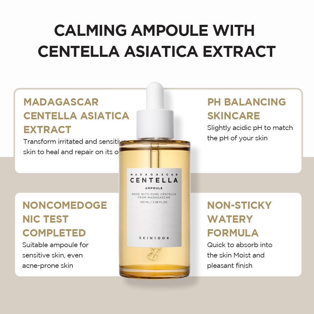 Madagascar Centella Asiatica Ampoule Facial Serum 3.38 fl.oz / 100ml