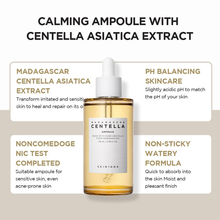 Madagascar Centella Asiatica Ampoule Facial Serum 3.38 fl.oz / 100ml