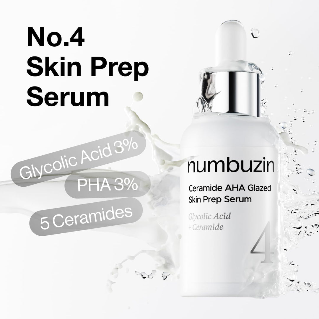 No.4 Ceramide AHA Glazed Skin Prep Serum 1.01 fl. oz. / 30ml