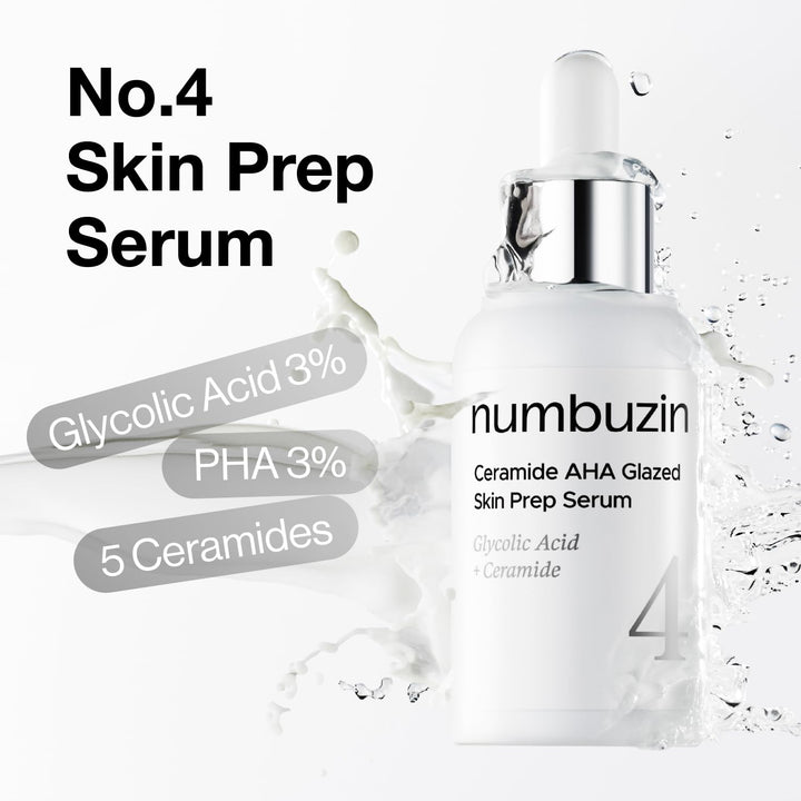 No.4 Ceramide AHA Glazed Skin Prep Serum 1.01 fl. oz. / 30ml