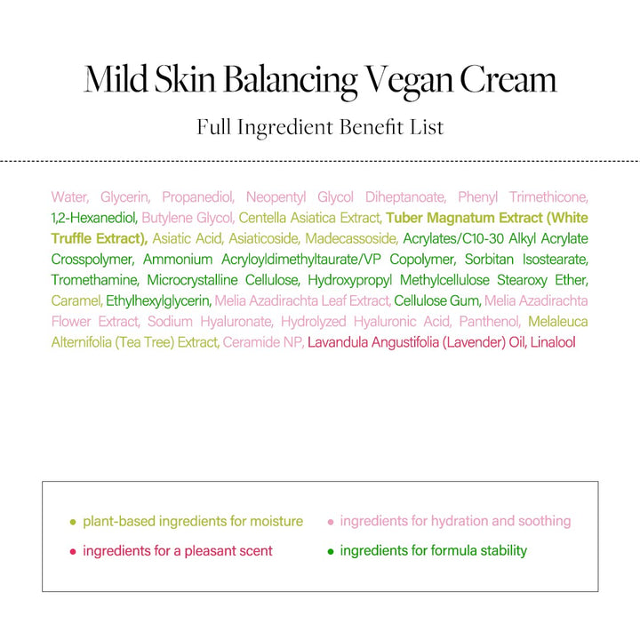 Italian White Truffle Mild Skin Balancing Vegan Cream 1.86 fl. oz / 55ml