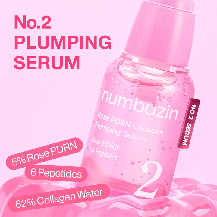 No.2 Rose PDRN Collagen Plumping Serum 1.01 fl. oz. / 30ml