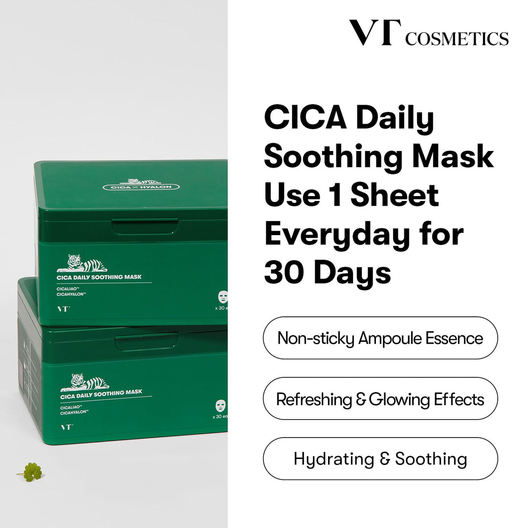 Daily Soothing Mask Facial Sheet Mask for Moist & Hydrating / 30ea