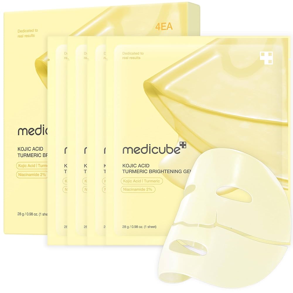 Medicube Kojic Acid Turmeric Brightening Gel Mask 4 Sheets