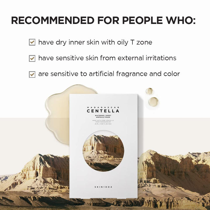 Madagascar Centella Watergel Sheet Ampoule Mask 5ea