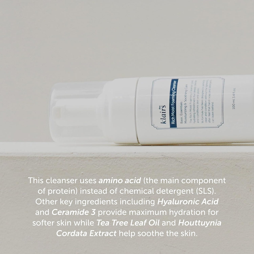 Rich Moist Foaming Cleanser 100ml, 3.38oz
