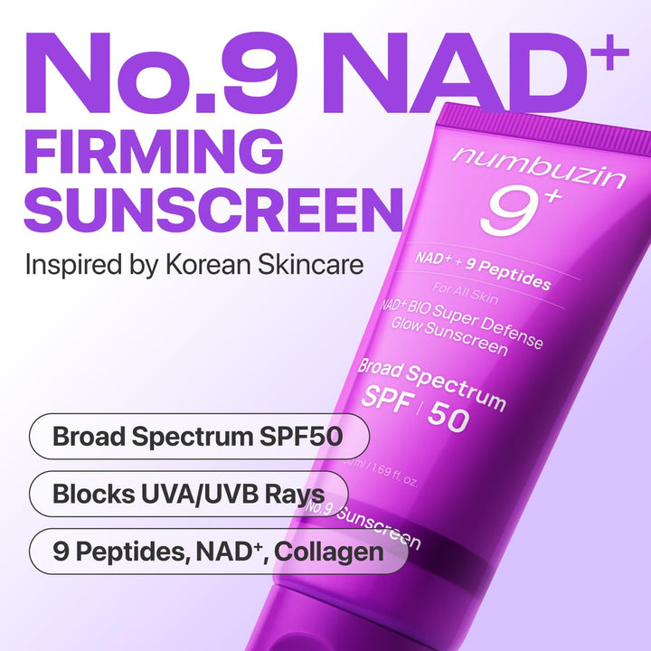 No.9 Super Defense Glow Sunscreen Broad Spectrum SPF 50 1.69 fl. oz. / 50ml