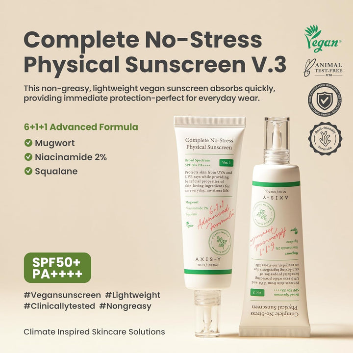 Complete No-Stress Physical Sunscreen V3 SPF 50 1.69 fl. oz. / 50ml
