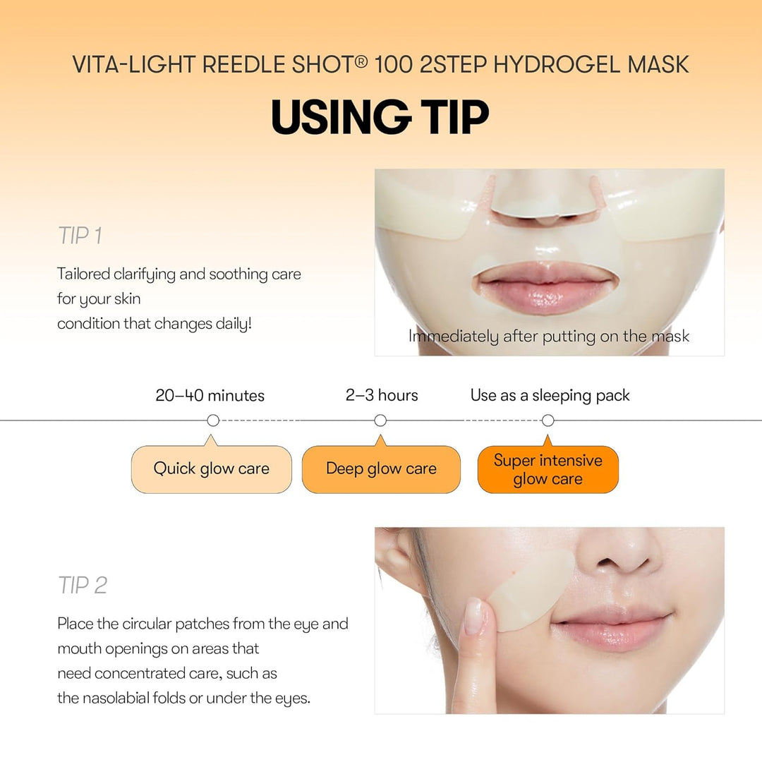 Vita-Light Reedle Shot 100 2-Step Hydrogel Mask(34.5gx4ea)