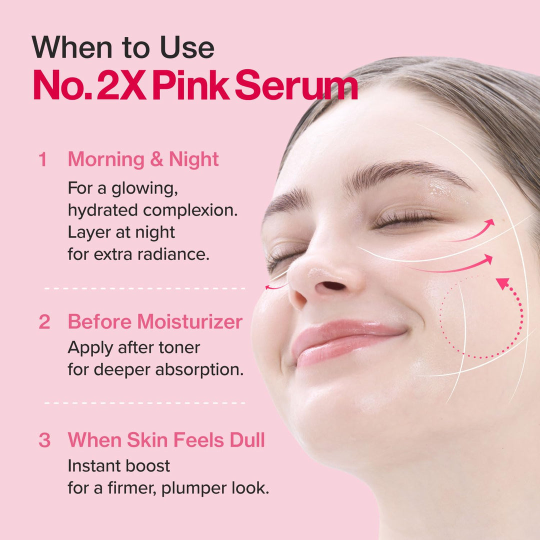 No.2X Rose PDRN Collagen 2X Plumping Serum 1.01 fl. oz. / 30ml