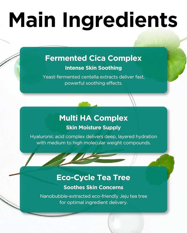 Cica Complex Multi HA Complex Ecocycle Tea Tree Cica Calming Gel Cream 75ml / 2.37 fl. oz.