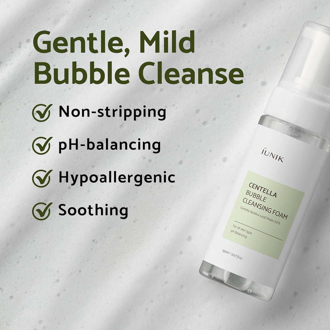 Centella Bubble Foaming Vegan Facial Cleanser  5.07 fl. oz. / 150ml