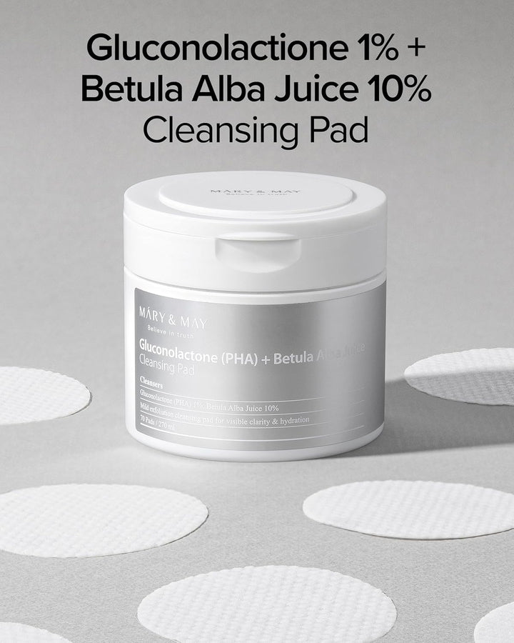 Gluconolactone + Betula Alba Juice Cleansing Pad 70 Sheets