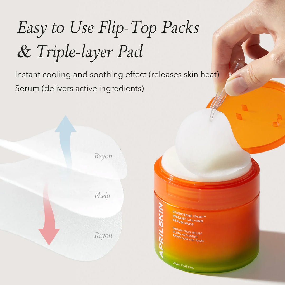 Aprilskin Carrotene IPMP Instant Calming Serum Pads