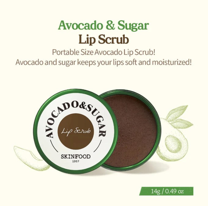 Avocado & Sugar Lip Scrub 14g / 0.49 oz