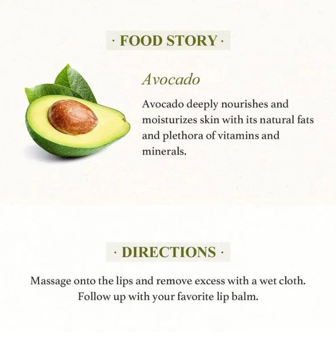 Avocado & Sugar Lip Scrub 14g / 0.49 oz