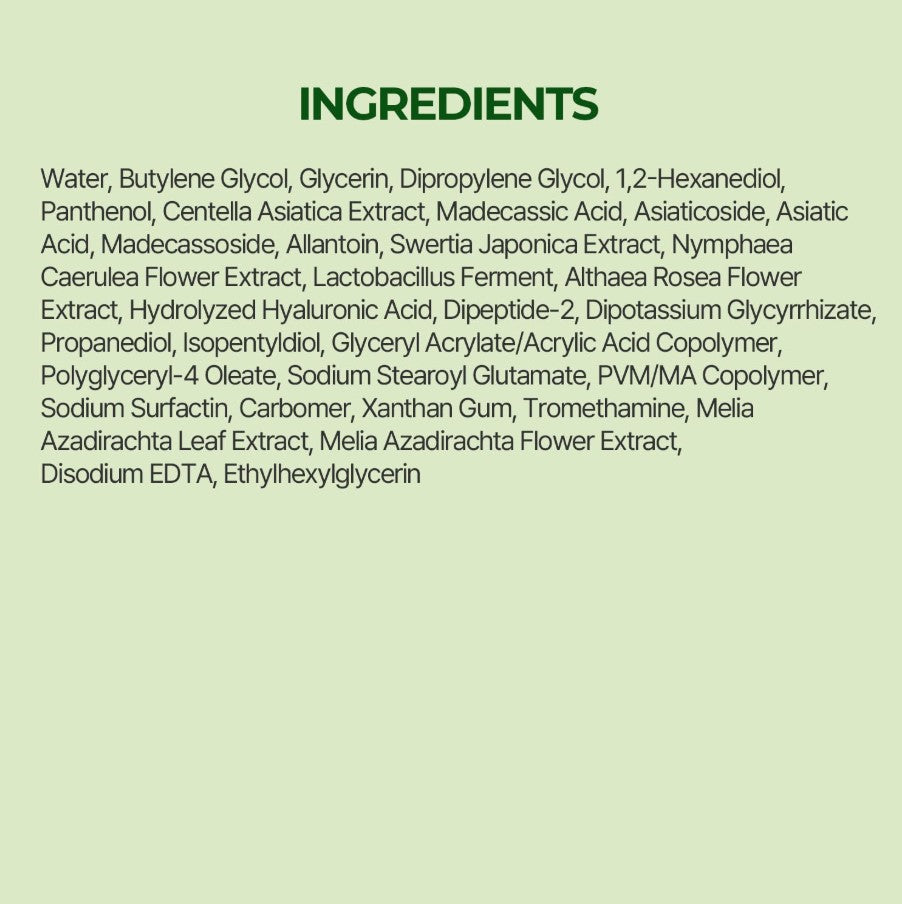 BALANCEFUL Cica Facial Masks 10 sheets