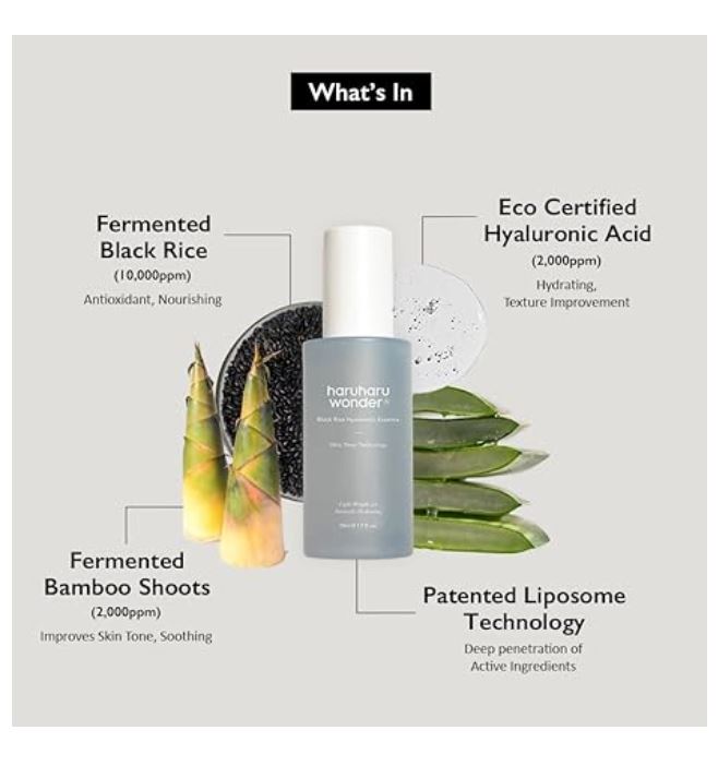 Black Rice Hyaluronic Essence 1.69 fl. oz / 50 ml