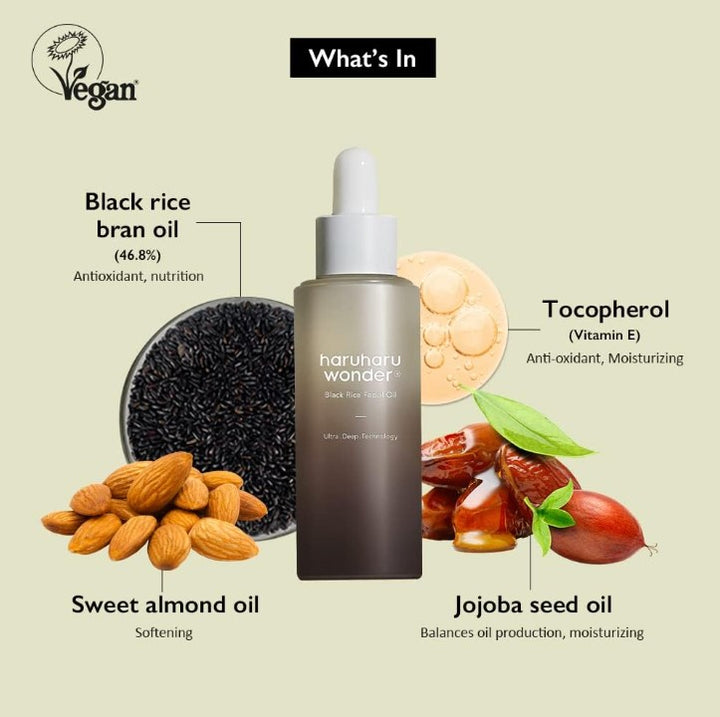 Black Rice Facial Oil 1.01 fl oz / 30ml