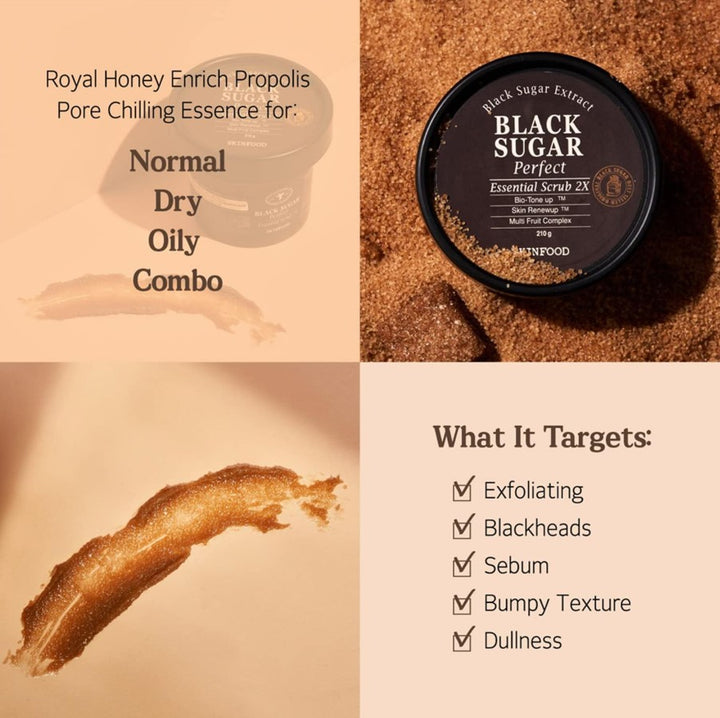 Black Sugar Perfect Essential Scrub 2X 210ml / 7.1 oz.