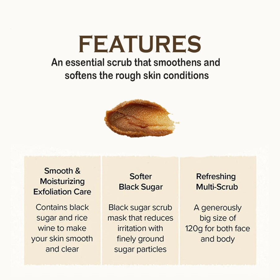 Black Sugar Perfect Essential Scrub 2X 210ml / 7.1 oz.