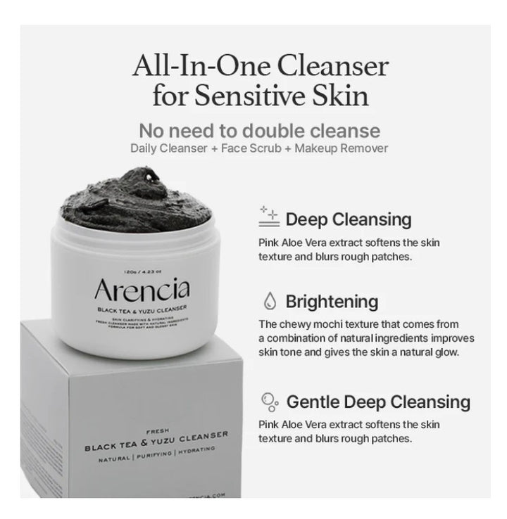 Black Tea & Yuzu Cleanser 120ml / 4.23 oz.