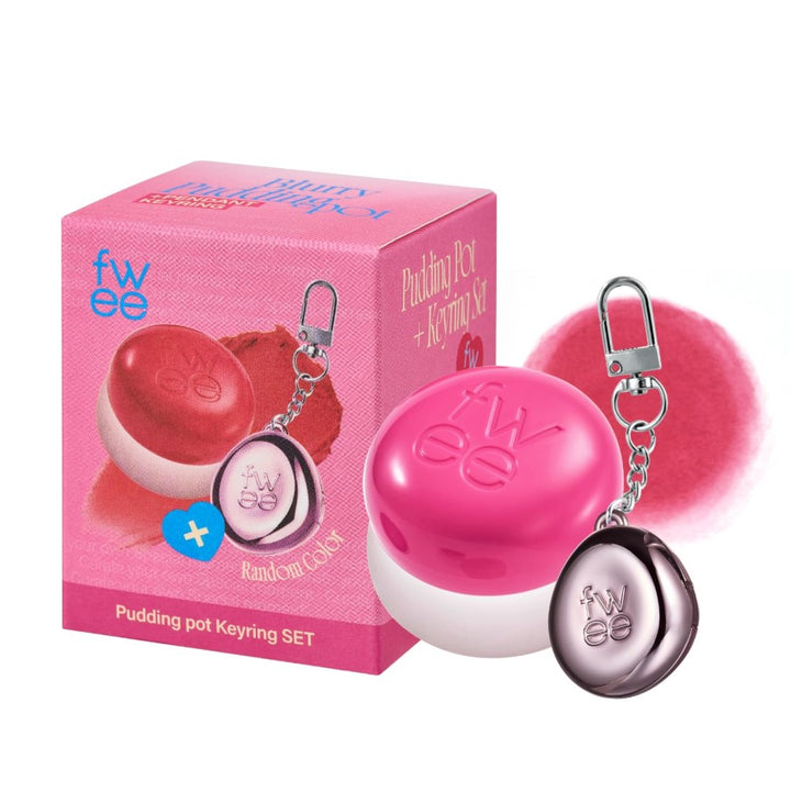 Lip&Cheek Blurry Pudding Pot + Pendant Keyring | Random Colored Keyring 5g