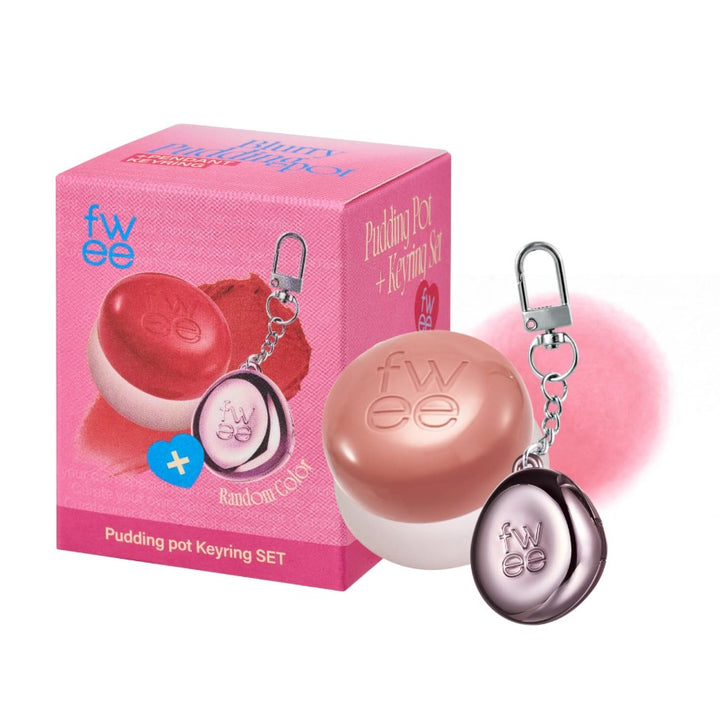 Lip&Cheek Blurry Pudding Pot + Pendant Keyring | Random Colored Keyring 5g