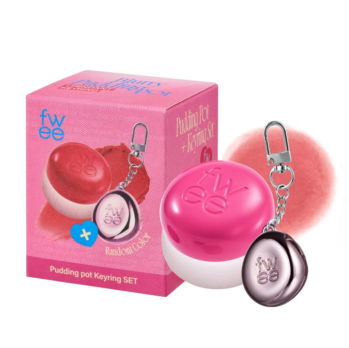 Lip&Cheek Blurry Pudding Pot + Pendant Keyring | Random Colored Keyring 5g