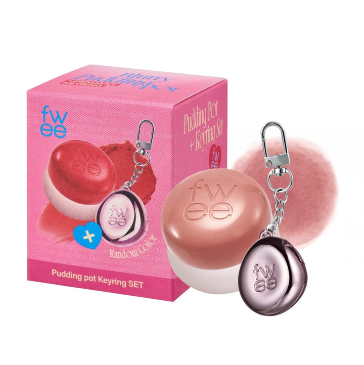 Lip&Cheek Blurry Pudding Pot + Pendant Keyring | Random Colored Keyring 5g