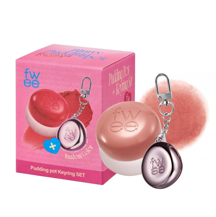 Lip&Cheek Blurry Pudding Pot + Pendant Keyring | Random Colored Keyring 5g