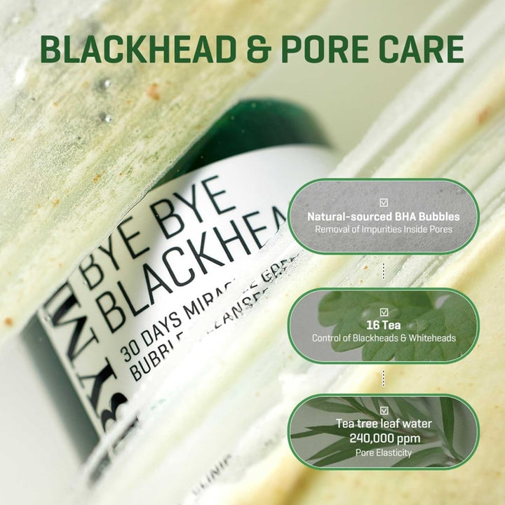 Bye Bye Blackhead 30 Days Miracle Green Tea Tox Bubble Cleanser 120ml / 4.23 oz