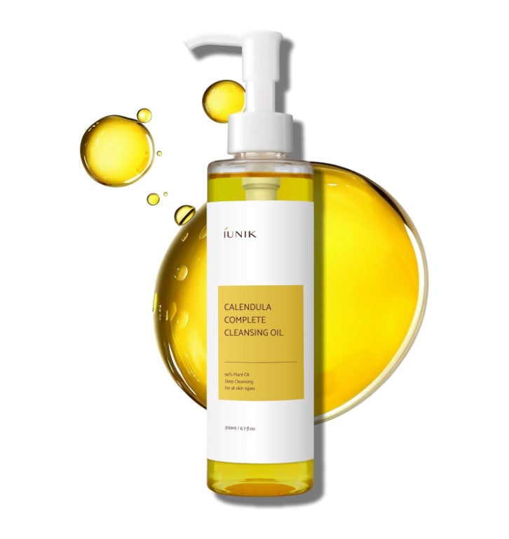 Calendula & Jojoba Oil-Infused Vegan Cleansing Oil 200ml / 6.7 fl. oz.