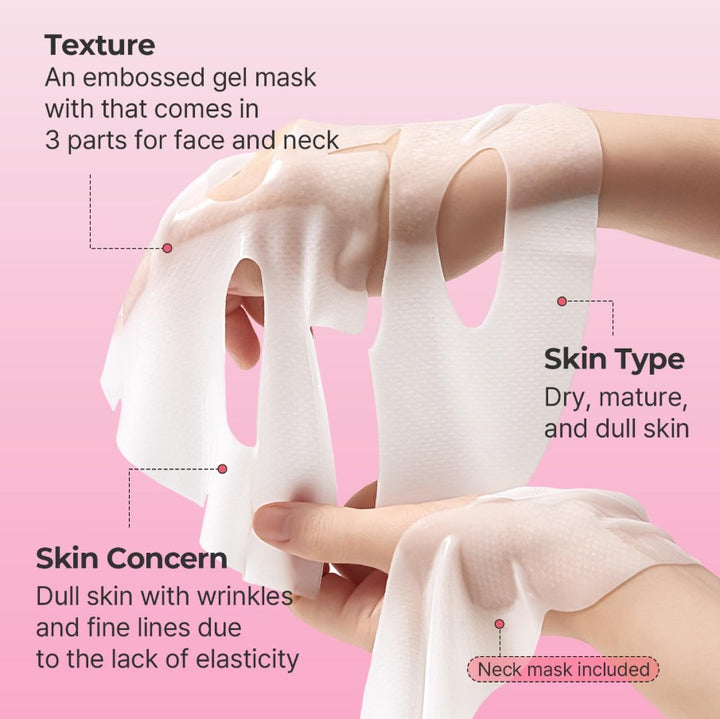 CELLMAZING Collagen Firming Gel Facial & Neck Sheet Mask