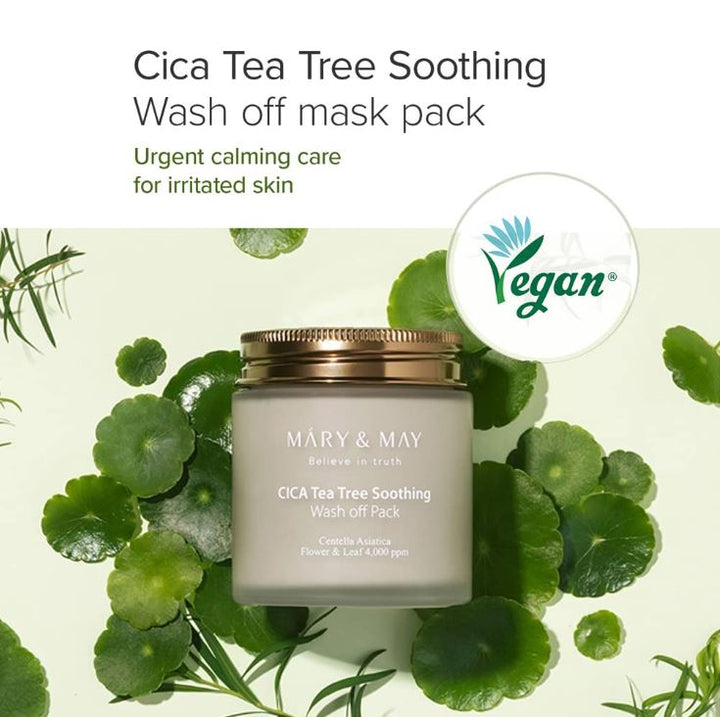 Vegan Cica Tea Tree Soothing Wash Off Pack 125ml / 4.4 fl. oz.
