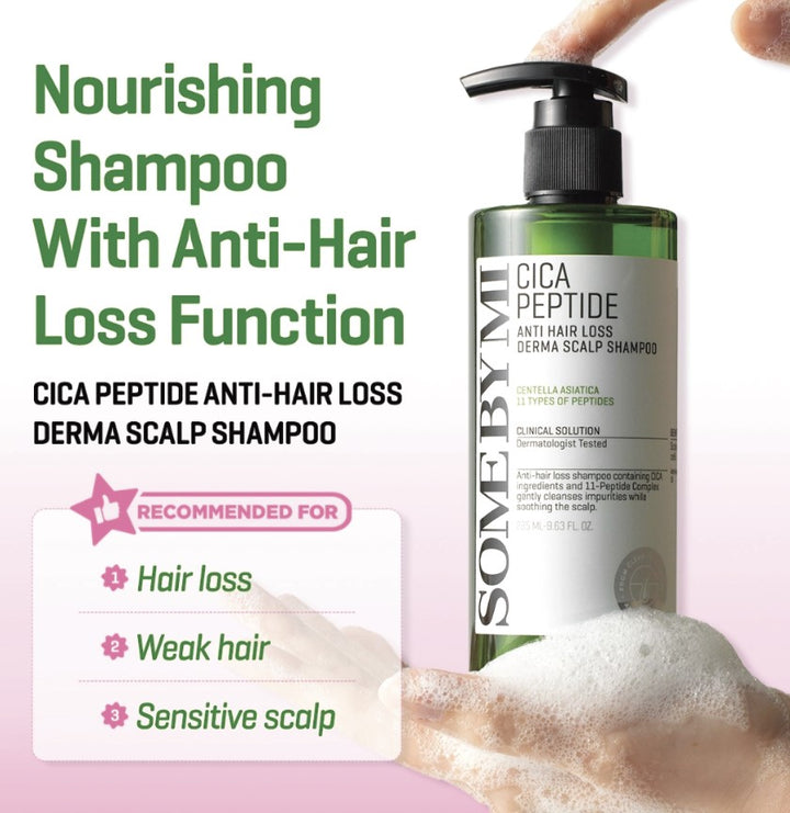 CICA Peptide Anti Hair Loss, Derma Scalp Shampoo 285ml / 9.63 fl. oz.