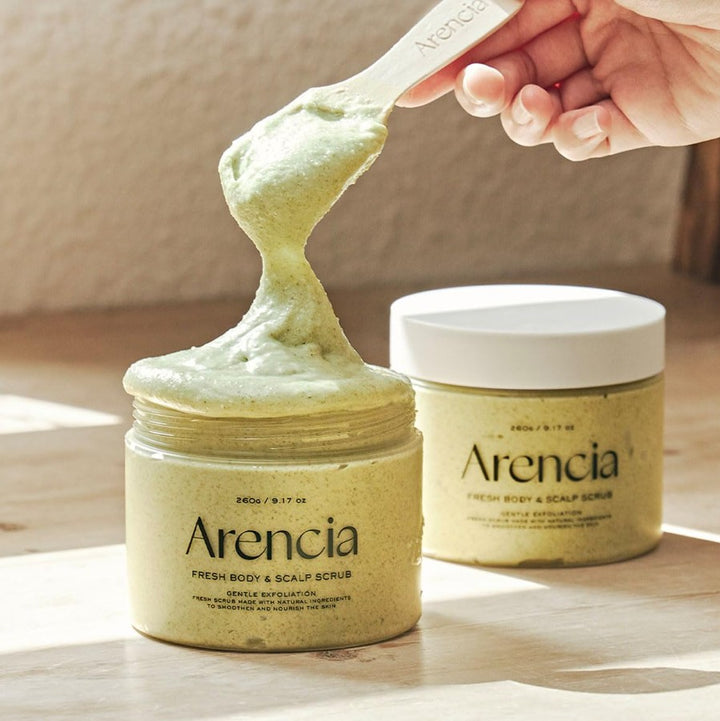 Fresh Cloud Sea Salt Body & Scalp Scrub French Mint & Lily 260ml / 9.17 oz.