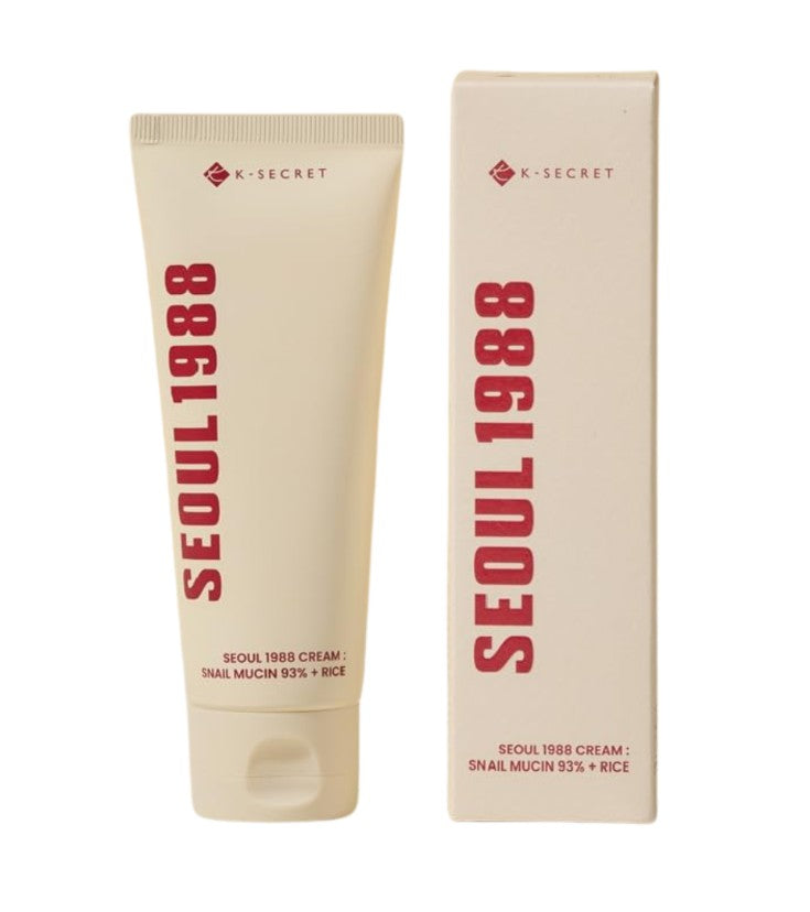 SEOUL 1988 Cream : Snail Mucin 93% + Rice, 100ml / 3.38fl.oz.