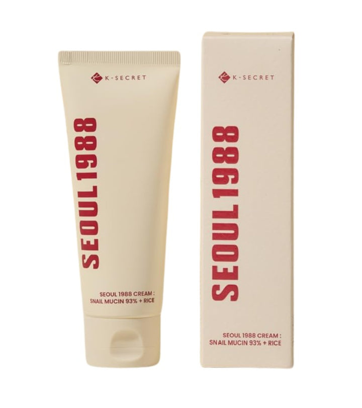 SEOUL 1988 Cream : Snail Mucin 93% + Rice, 100ml / 3.38fl.oz.