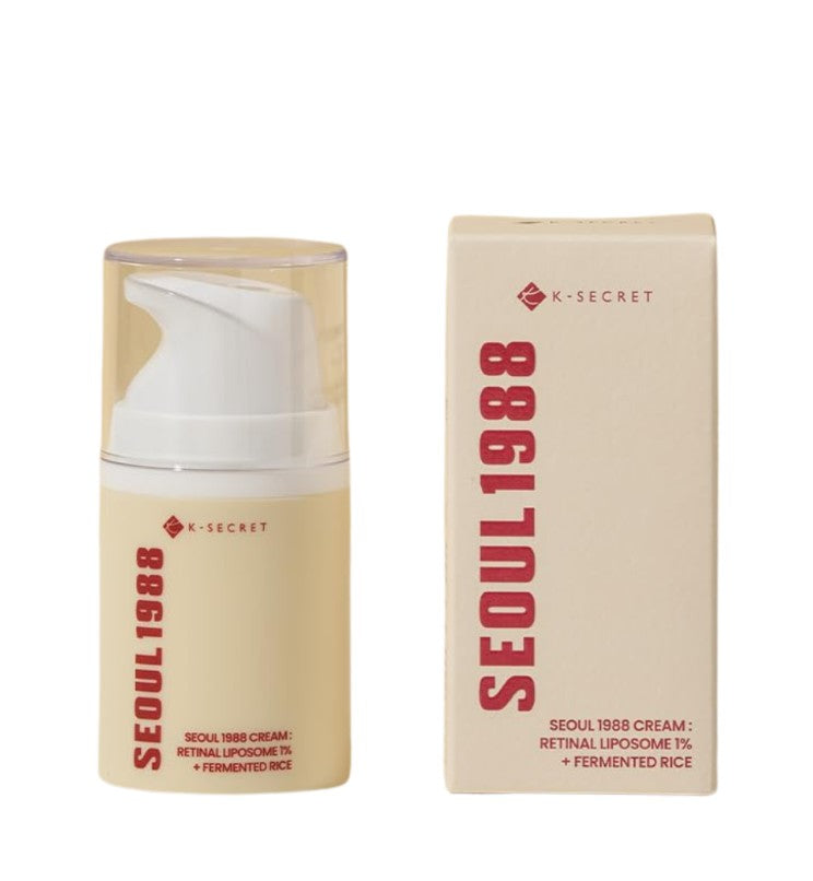 SEOUL 1988 Cream : Retinal Liposome 1% + Fermented Rice, 50ml / 1.69fl.oz.